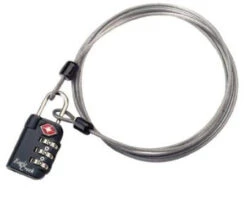 Eagle Creek 3-Dial TSA Lock & Cable - Graphite